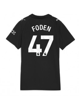 Billige Manchester City Phil Foden #47 Bortedrakt Dame 2025-26 Kortermet